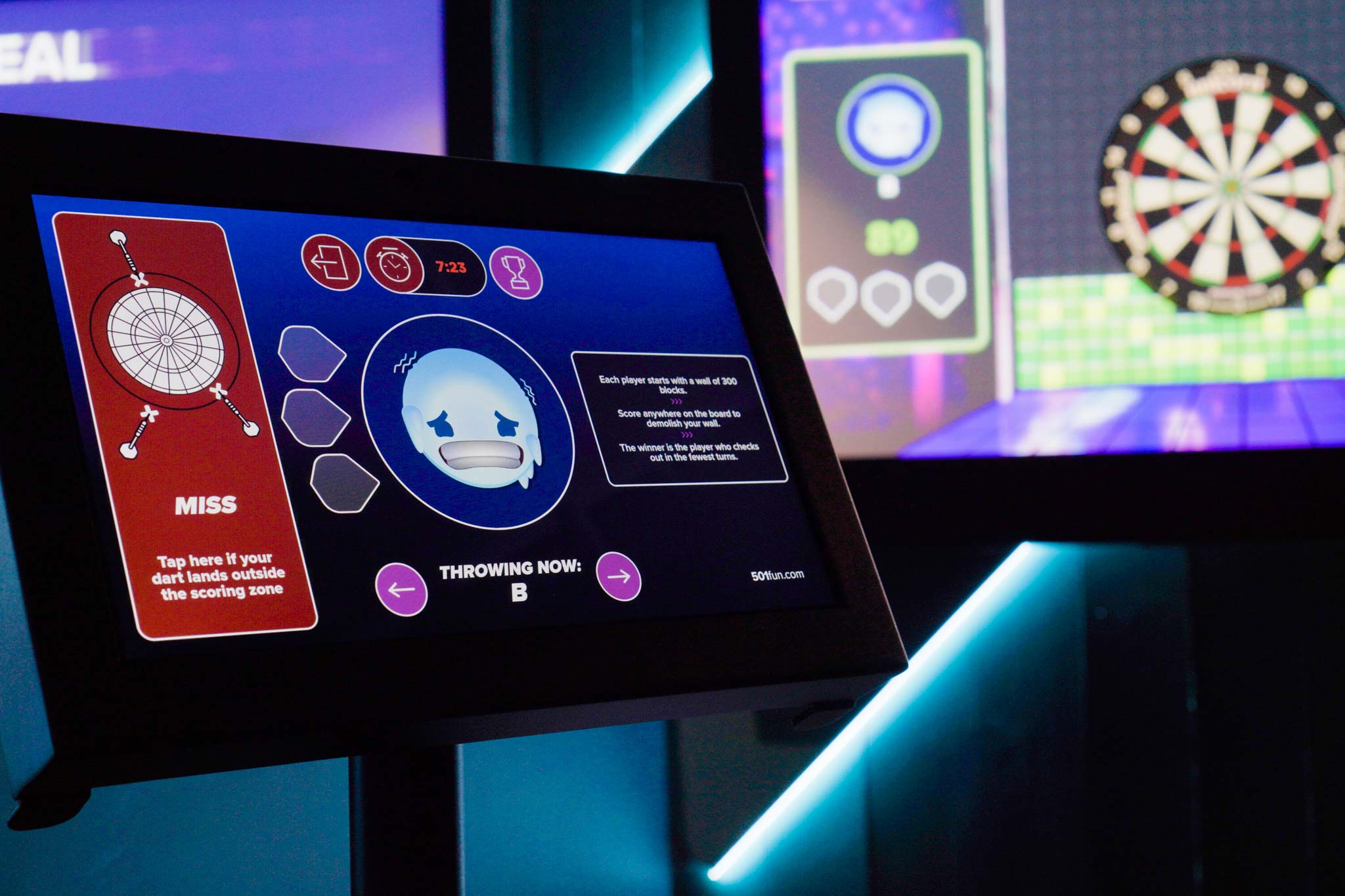 Interactive darts